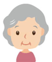 お婆さんのイラスト