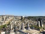 墓石がたくさん並ぶ八事霊園