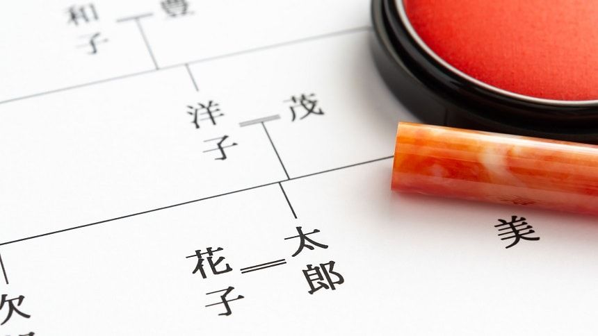 相続人決めのため家系図確認